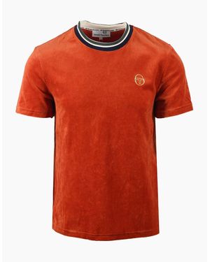 Sergio Tacchini Monte Velour T-Shirt Rooibos Tea - Orange