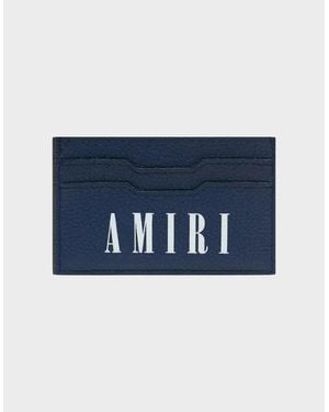 Amiri Logo Card Holder - Blue