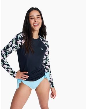 Roxy Ls Lycra Long Sleeve Rash Vest - Blue