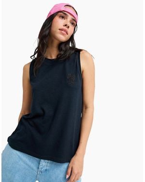 Roxy Better Days Tan Vest - Blue