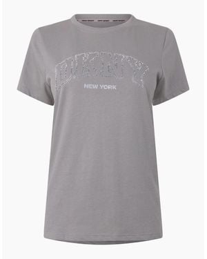 DKNY Varsity New York T-Shirt - Grey