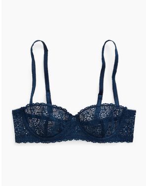Ralph Lauren Polo Eyelet Balcony Bra - Blue
