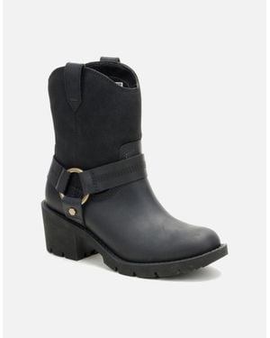 Caterpillar Rewrite Harness P312373 Leather Boots - Black