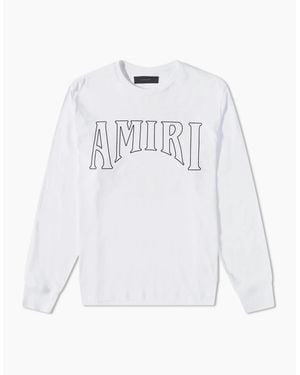 Amiri Sun Long Sleeve Tee - White