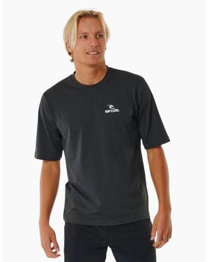 Rip Curl Rip Curl Stack Upf Short Sleeve Rash Vest - Black
