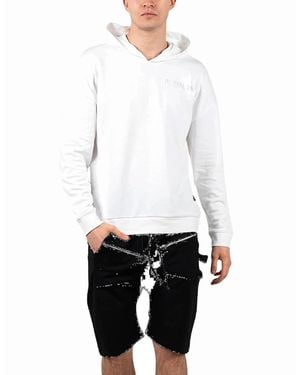 Philipp Plein Sport Block Logo On Chest Hoodie - White