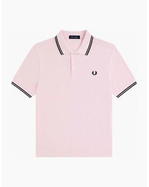 Fred Perry Twin Tipped Polo Shirt Iced - Pink