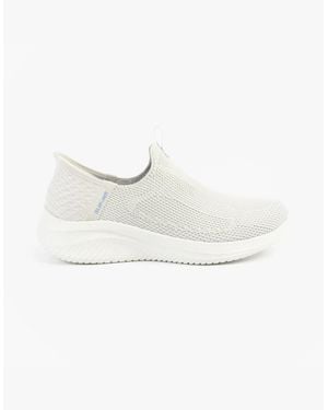 Skechers 150450/Ltgy Ultra Flex 3.0-Easy Win Trainers Light - White