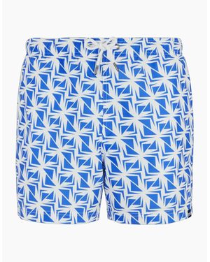 Regatta Loras Geometric Swim Shorts - Blue
