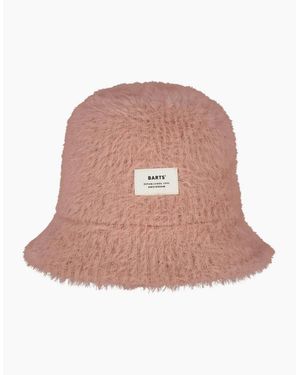 Barts Saraah Faux Fur All Round Visor Winter Bucket Hat - Pink