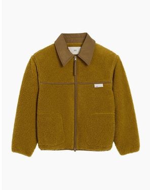 Ami Paris Boxy Fleece Jacket - Green