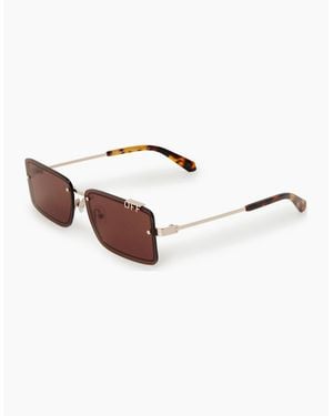 Off-White c/o Virgil Abloh Off Tampa Sunglasses - Brown