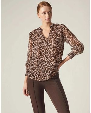 James Lakeland Leopard Print Blouse - Natural