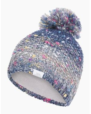 Trespass Adults Zabella Knitted Bobble Hat - Blue