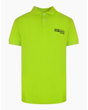 Philipp Plein Plein Sport Basic Logo Stretch Polo Shirt - Green