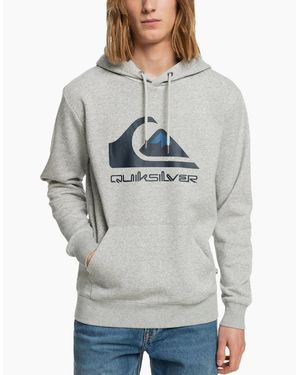 Quiksilver Big Logo Casual Pullover Hoodie - Grey