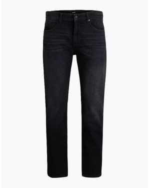 BOSS Mid Rise Slim Fit Five Pocket Jeans - Black