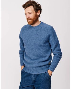 aubi Prestwick Shetland Crew - Blue