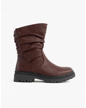 Heavenly Feet Gretel Boots Burgundy - Brown