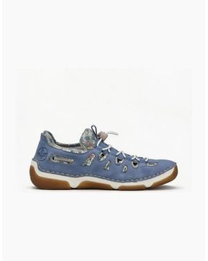 Rieker 55956 Comfort Shoes Sky - Blue