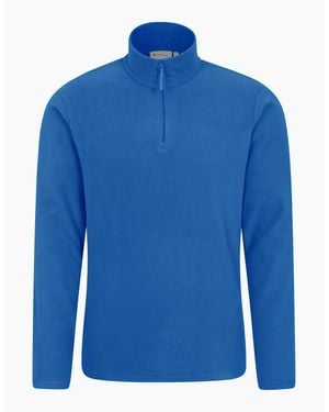 Mountain Warehouse Camber Ii Half Zip Fleece Top - Blue