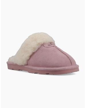 BEARPAW Loki Ii Suede Peony Slippers - Pink