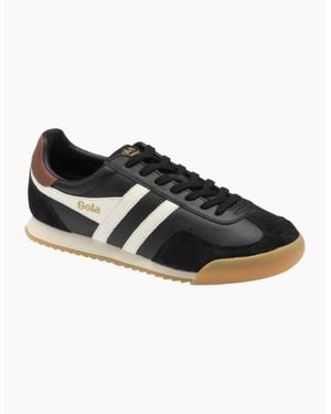 Gola Europa Leather Trainers - Black