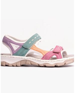Rieker 68866-92 Sandals Multi - Pink