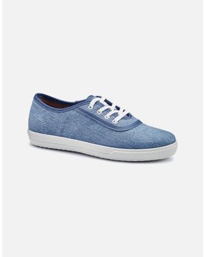 Hotter Mabel Wide Fitting Canvas Shoes - Blue