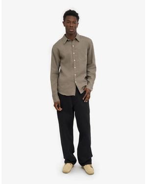 COLORFUL STANDARD Long Sleeve Linen Shirt - Green