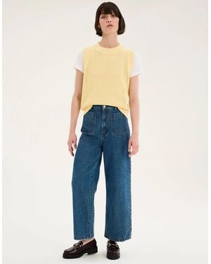 OMNES Bobbi Cotton Vest - Blue