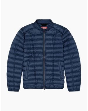DIESEL Plain Padded Jacket - Blue