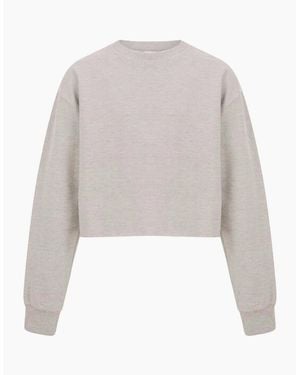 Miso Cropped Sweatshirt - White