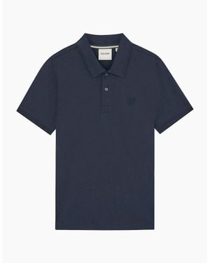 Lyle & Scott Lyle & Scott Pintuck Cuff Polo Shirt - Blue