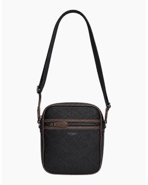 Ted Baker Lanston Pebble Flight Bag - Black