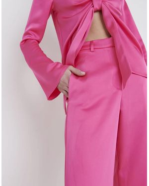 Pretty Lavish Ashley Straight Leg Trousers - Pink