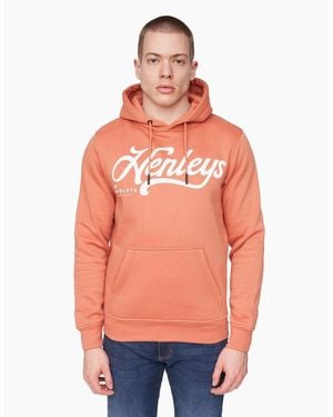 Henleys Scripthen Hoodie Brick - Orange