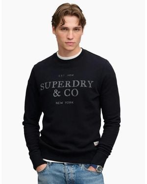 Superdry 1954 Company Relaxed Sweatshirt - Black