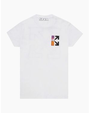 Off-White c/o Virgil Abloh Gradient Arrows Logo Slim Fit T-Shirt - White