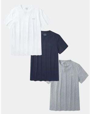 aubi Durham T-Shirt 3 Pack - Blue