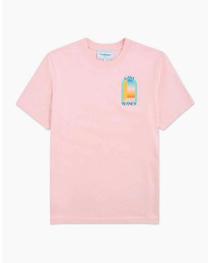 CASABLANCA L'Arche Colore Print T-Shirt - Pink