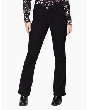 Dorothy Perkins Ladies Comfort Stretch Petite Bootcut Jeans - Black