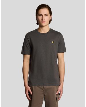 Lyle & Scott Fine Cotton Slub T-Shirt - Grey