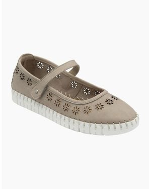 Lotus Aurelia Mary Jane Court Shoes - Natural