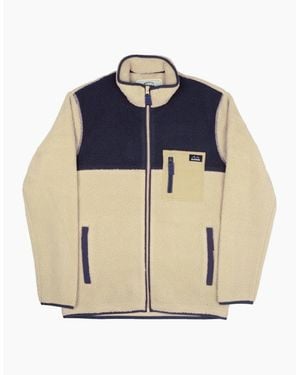 Bleubird Polar Full Zip Sherpa Pullover Fleece - Blue
