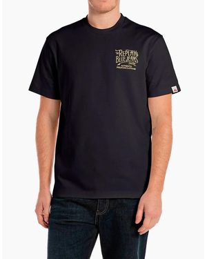 Replay Jeans T Shirt Dark - Black