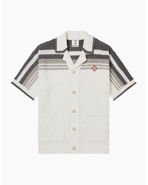 CASABLANCA Cotton Applique Shirt - White