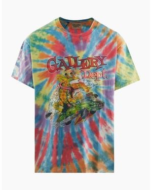 GALLERY DEPT. Rally Tee Tie Dye Top - Blue