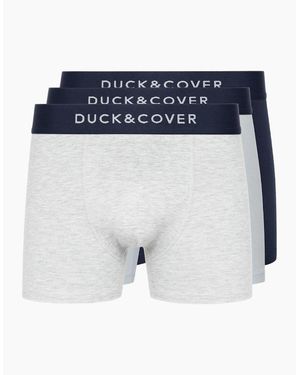 Duck and Cover Duck And Cover Sagnet Boxers 3Pk Assorted - Blue