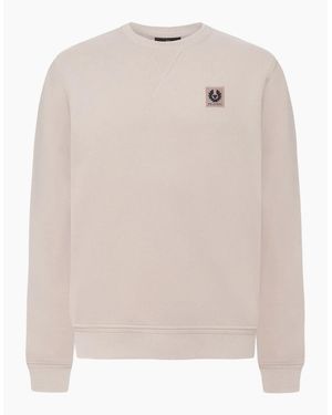 Belstaff Patch Logo Sweatshirt - Natural